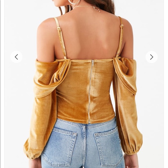 Forever 21 Yellow top - Picture 3 of 3